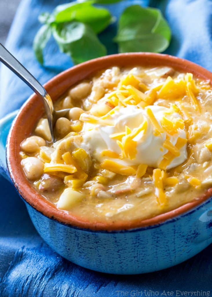 Chicken Chili Chowder - hearty, easy, and comfort food at its best. the-girl-who-ate-everything.com