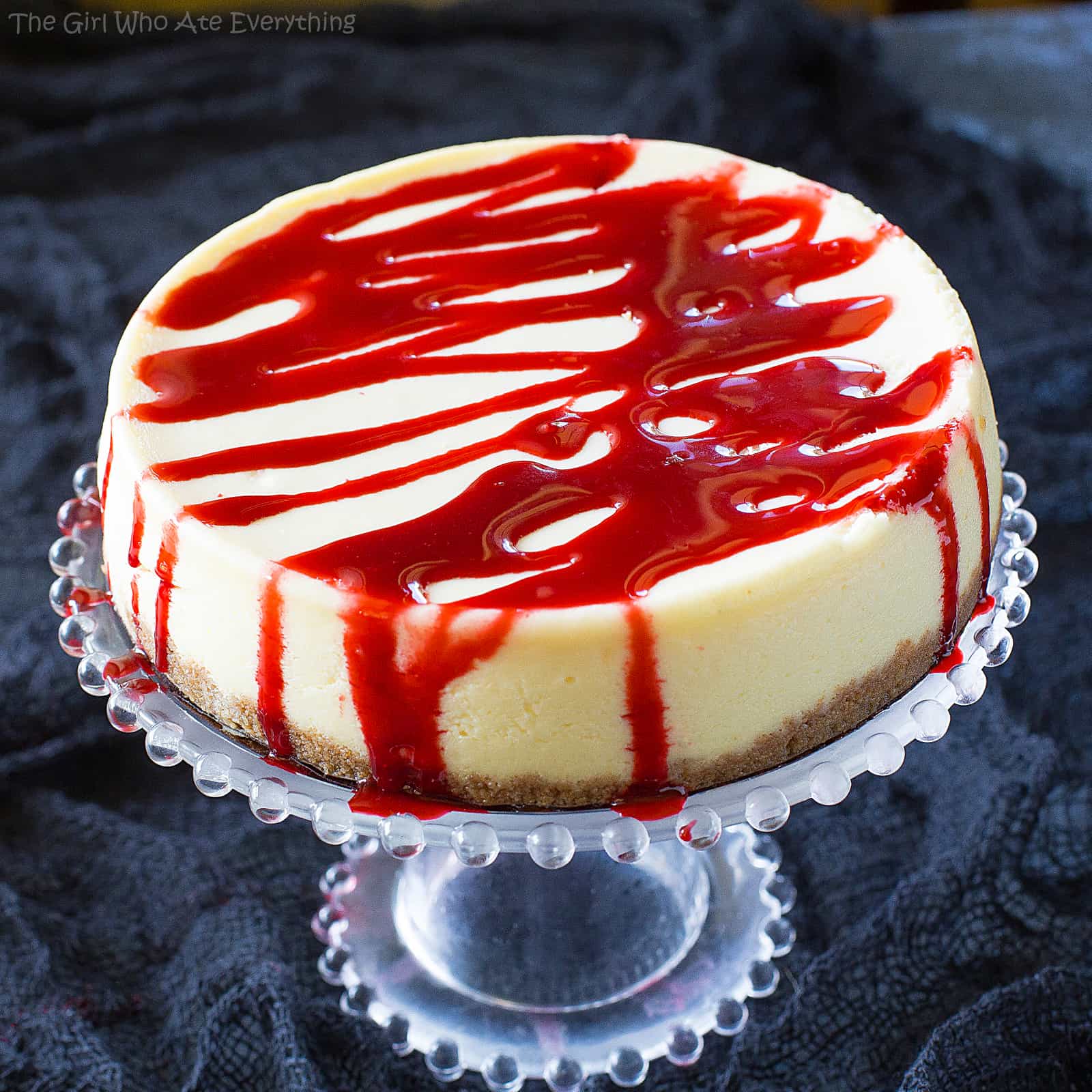Edible Blood - drizzle it on cupcakes, cakes, donuts,...you name it! the-girl-who-ate-everything.com