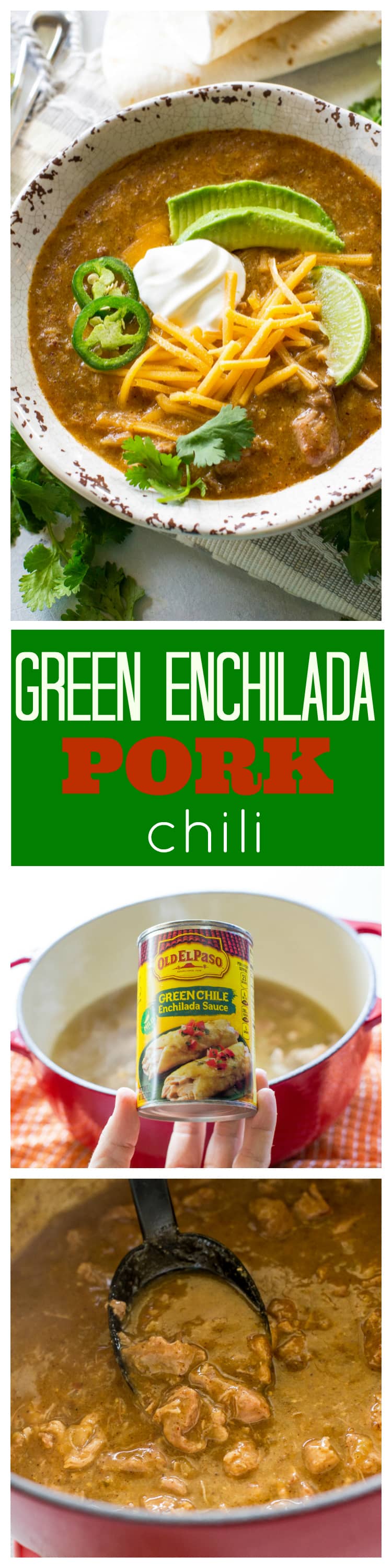 Green Enchilada Pork Chili - warm, spicy, and so good. the-girl-who-ate-everything.com