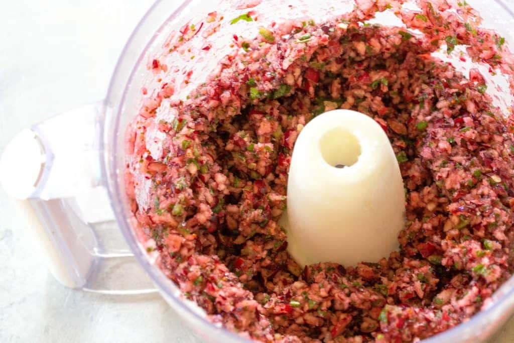 salsa in a blender