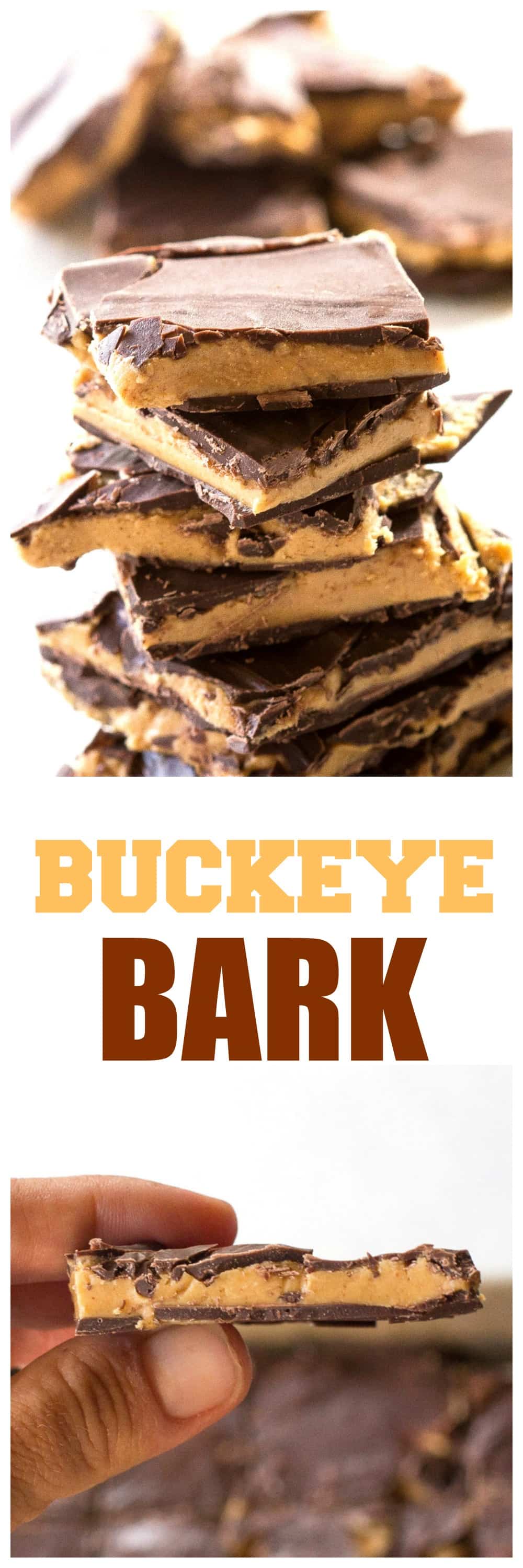Buckeye Bark - so easy and seriously dangerous to have around. #buckeye #bark #chocolate #peanutbutter #dessert