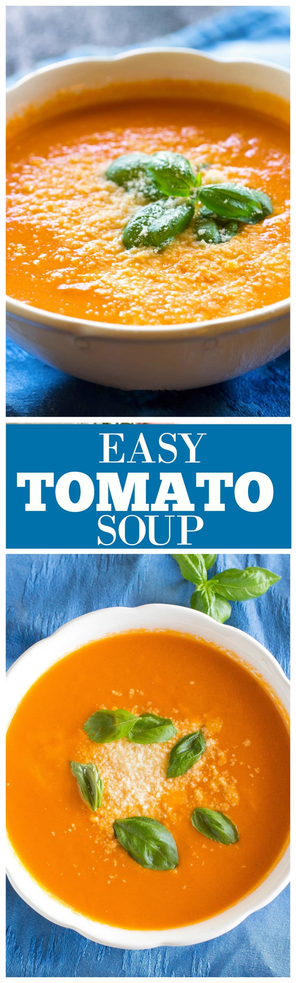 Easy Tomato Soup - only a couple of simple ingredients and tastes so comforting! #easy #tomato #soup #recipe #dinner