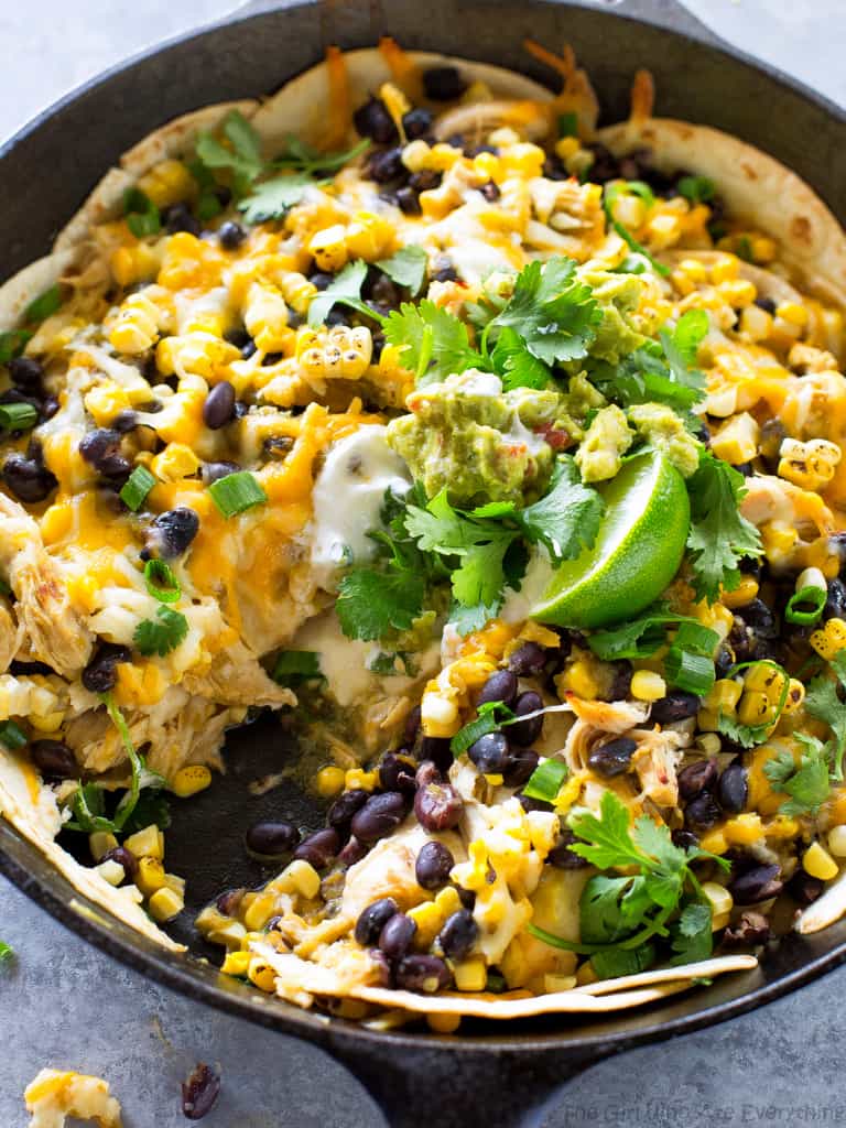 One-Pan Chicken Tortilla Bake