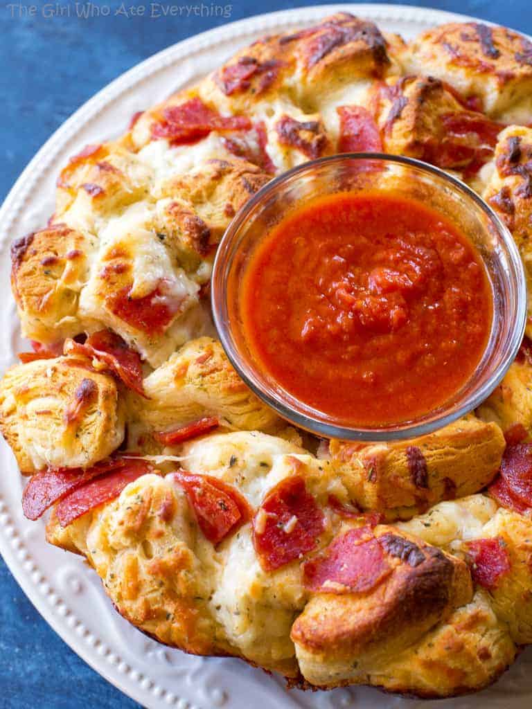 Pepperoni Cheese and Bread in a Bundt pan