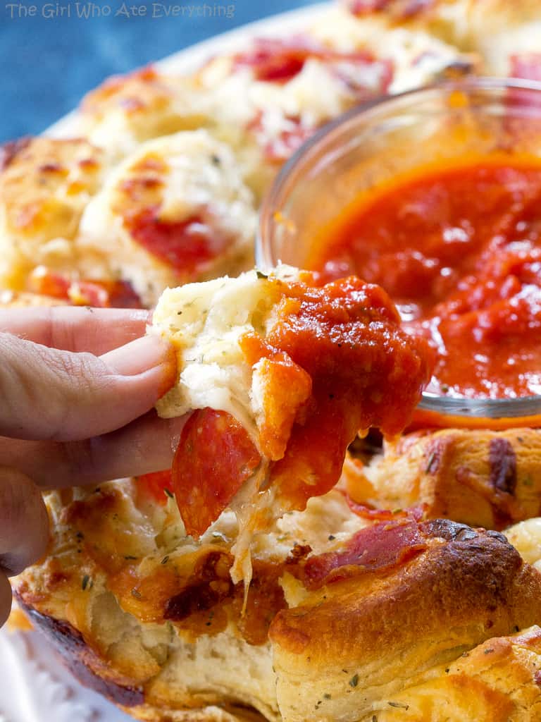 Pepperoni Cheese and Bread in a Bundt pan