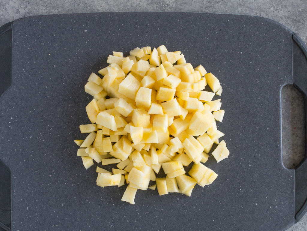 diced Opal apples