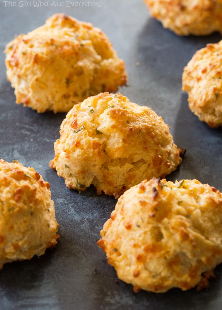 Easy Cheese Biscuit on a plate
