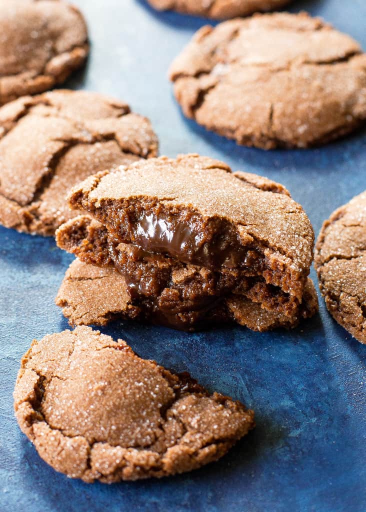 Molten Lava Cookies on a plate