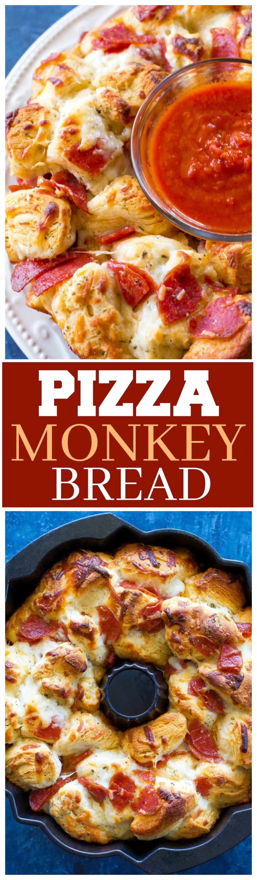 pizza bread with cheese in a bundt pan