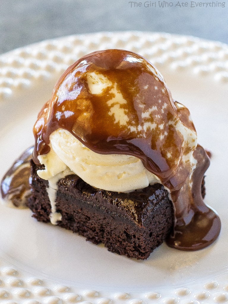 Hot Fudge Sauce on top of ice cream