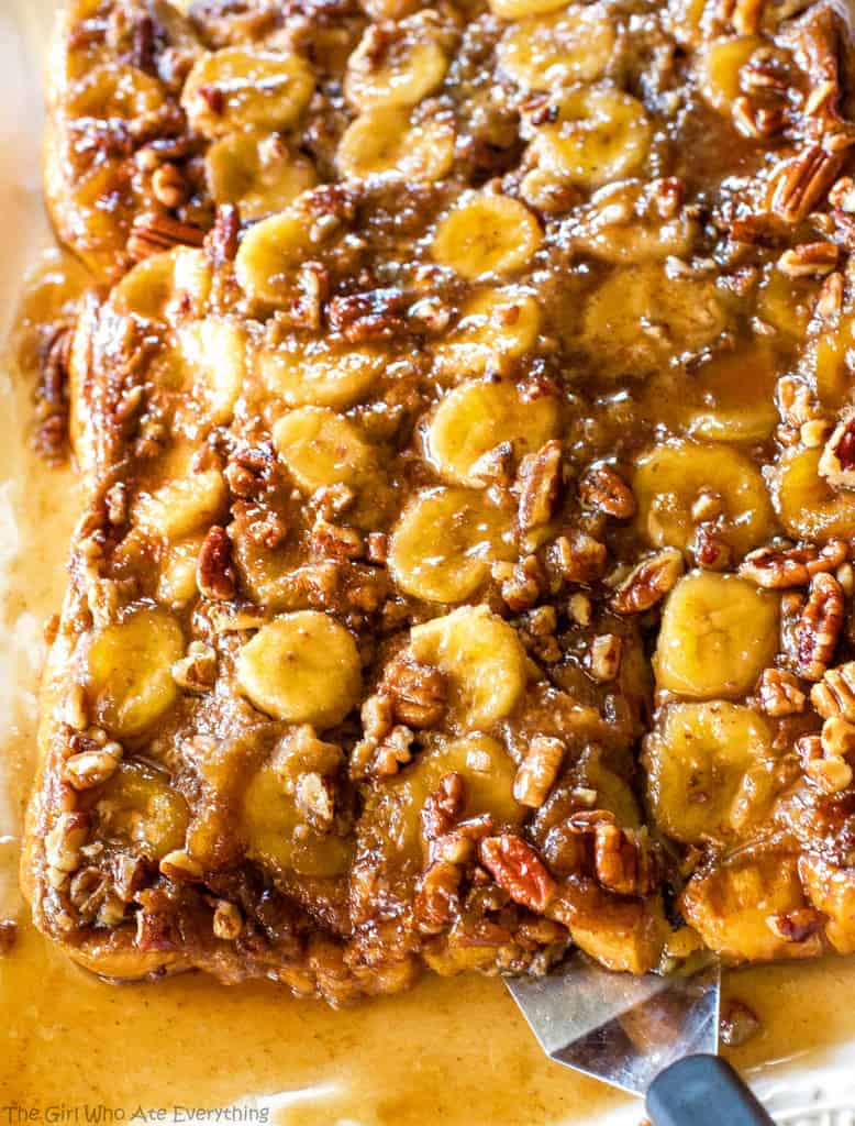 Baked Bananas Foster French Toast pan