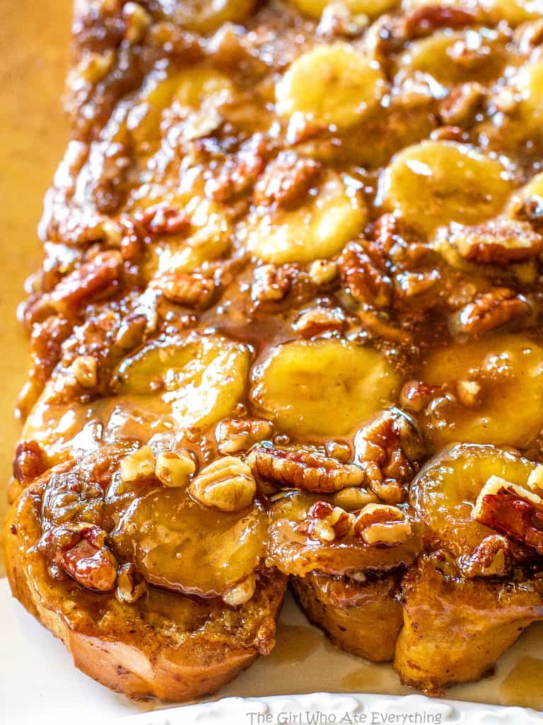 Baked Bananas Foster French Toast pan