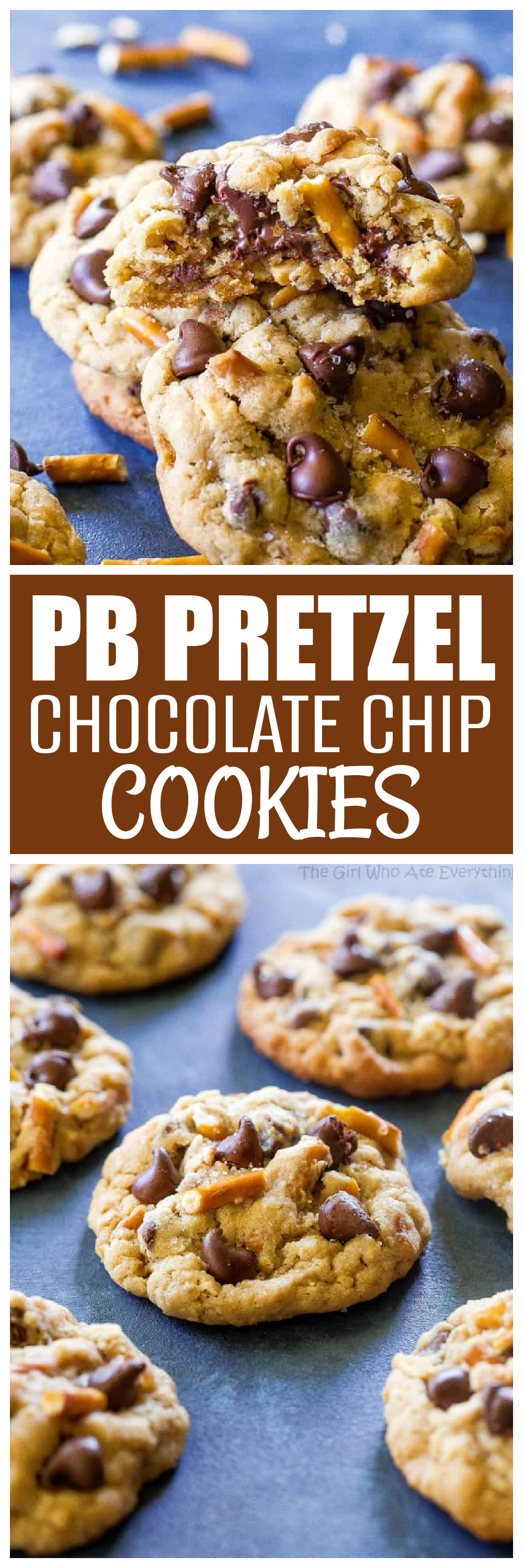 Salted Peanut Butter Pretzel Chocolate Chip Cookies