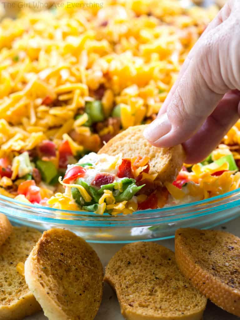 BLT Dip with a baguette
