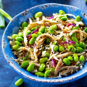 Easy Asian Chicken Rice Bowl
