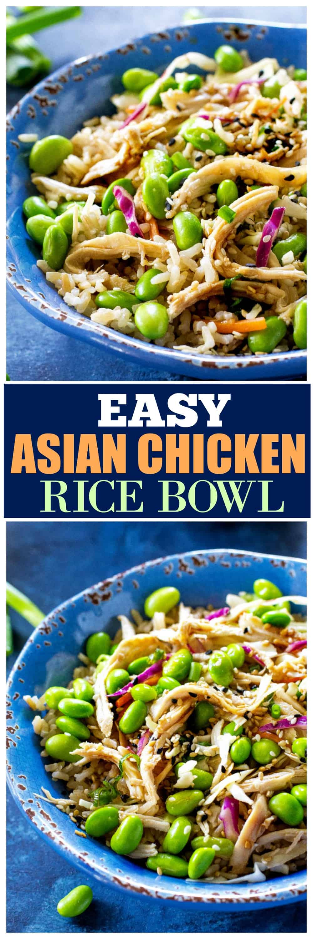 Easy Asian Chicken Rice Bowl