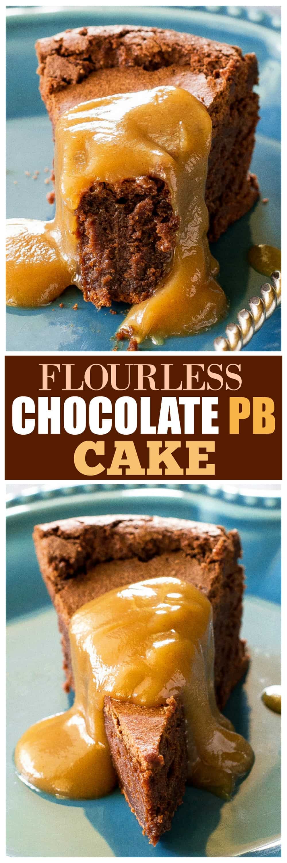 flourless chocolate peanut butter cake
