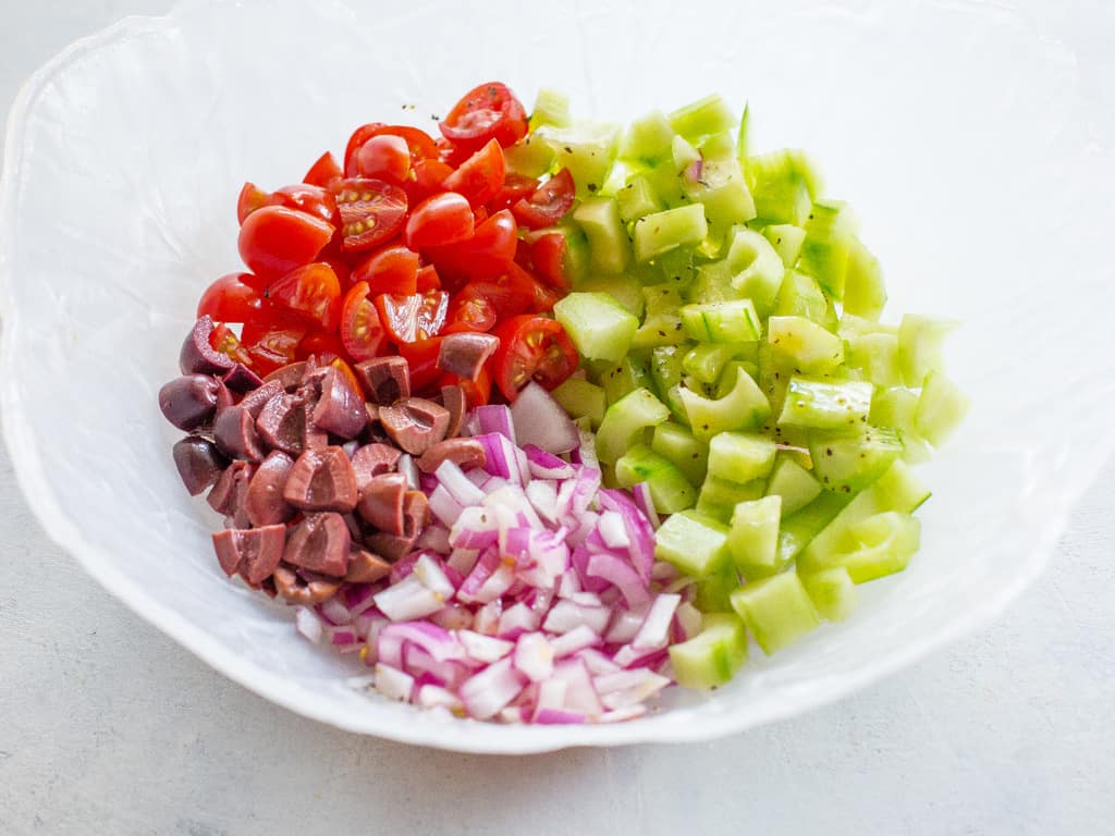 Greek Salsa on a plate