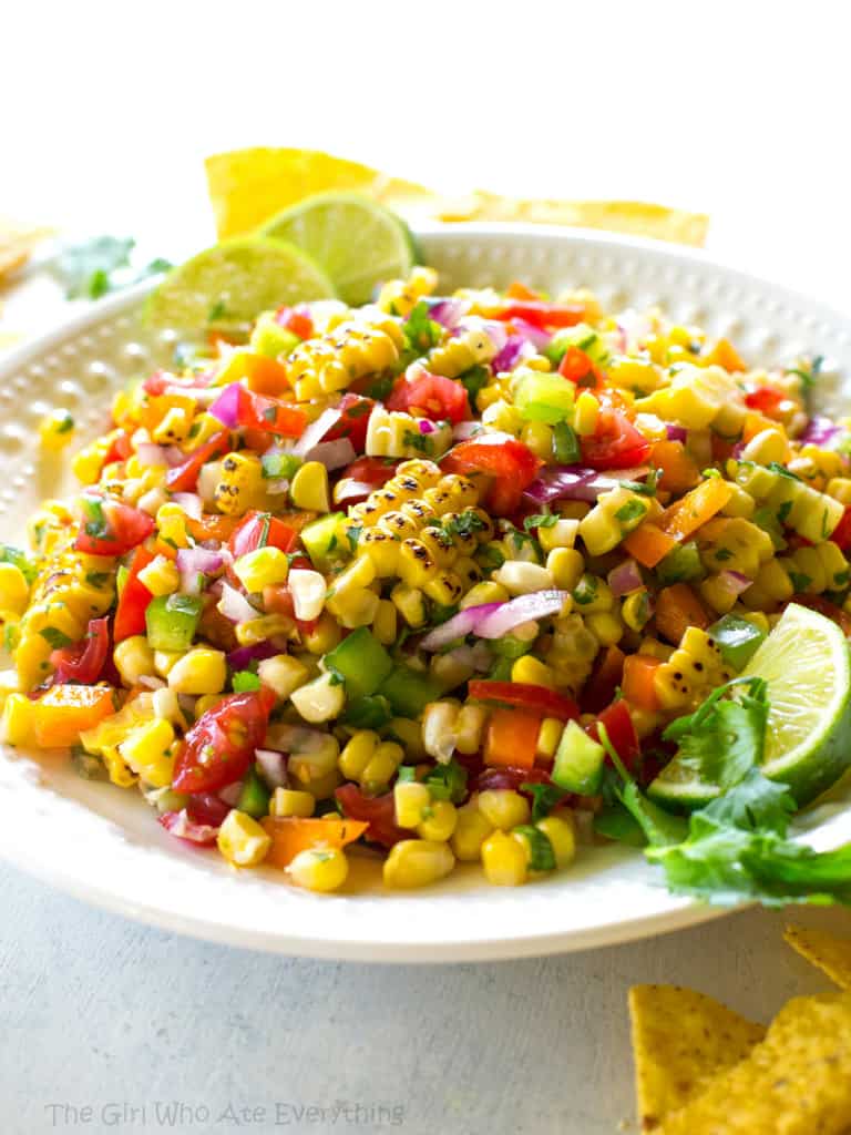 Corn Salsa in a bowl
