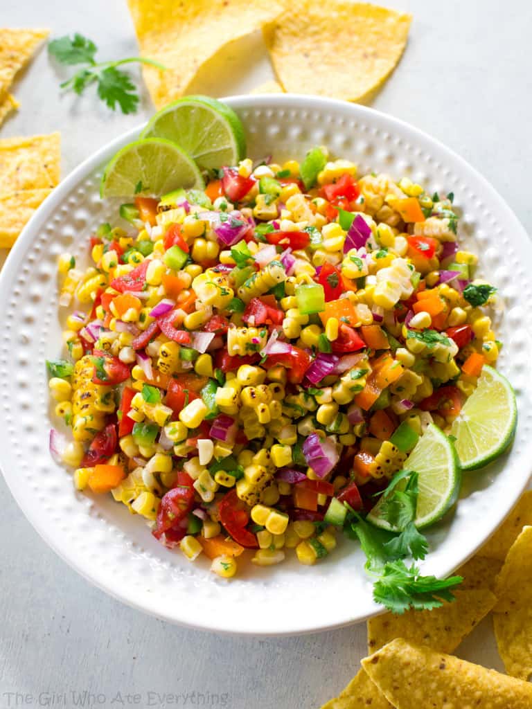 Corn Salsa in a bowl