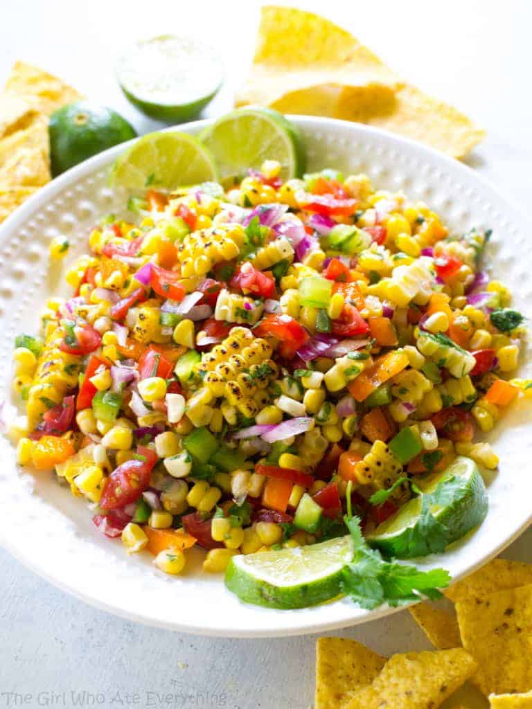 Corn Salsa in a bowl