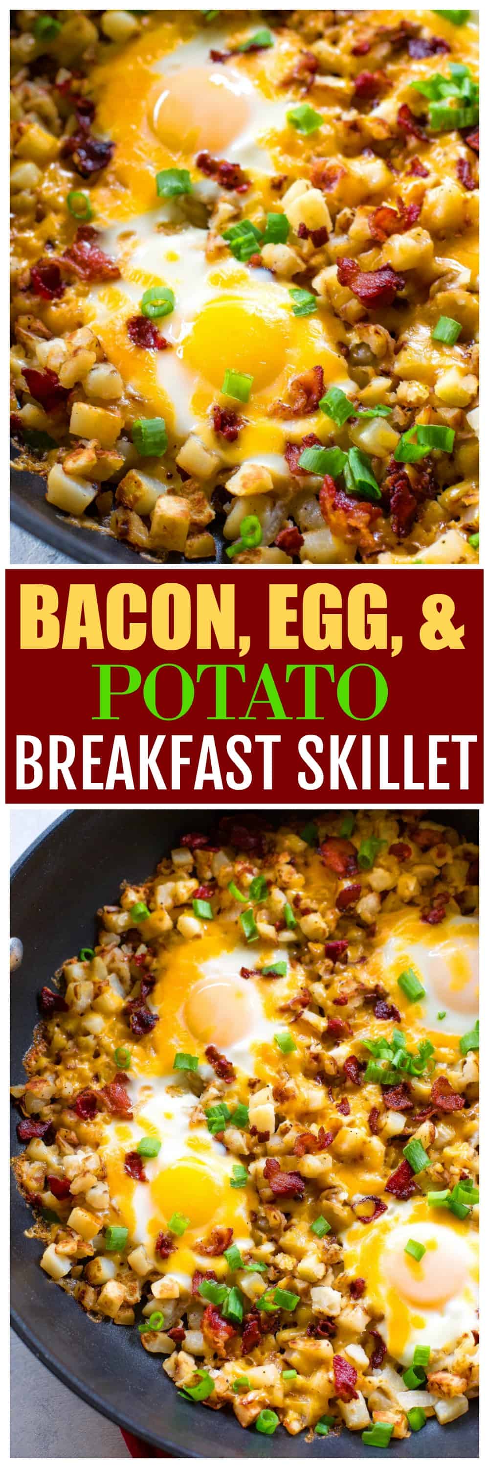 Bacon, Egg, and Potato Breakfast Skillet