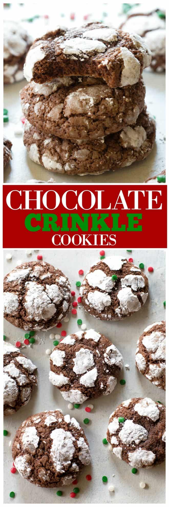 Chocolate Crinkle Cookies
