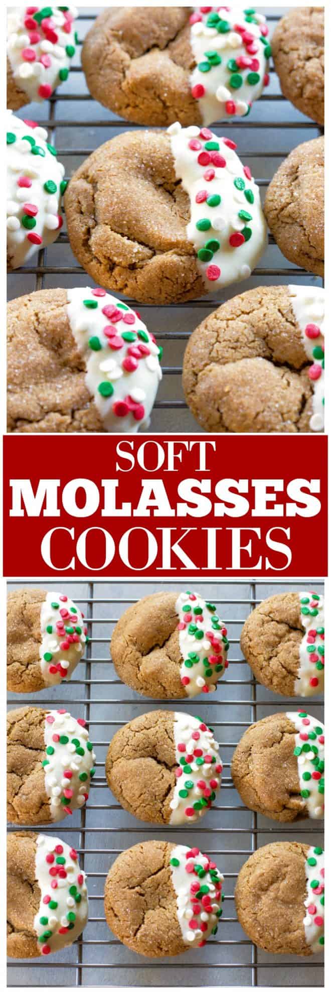 Soft Molasses Cookies