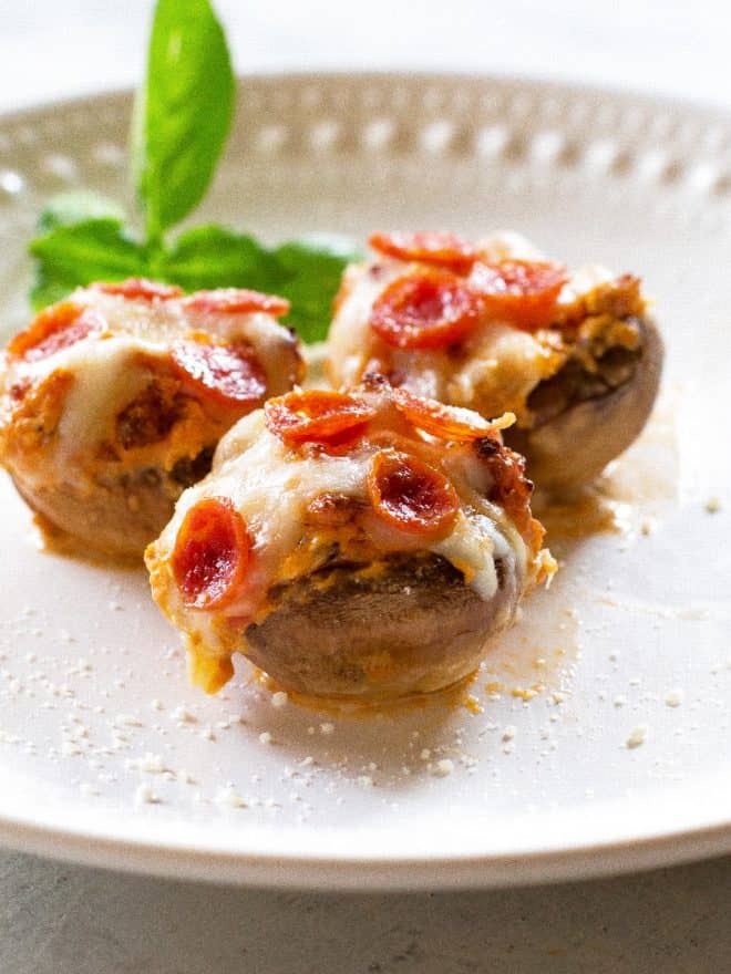 Pizza Stuffed Mushrooms