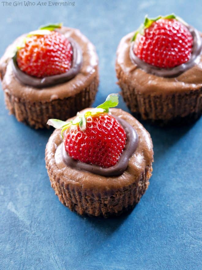 Mini Chocolate Cheesecakes