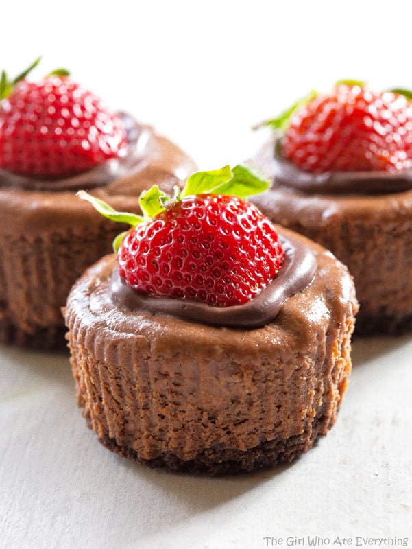 Mini Chocolate Cheesecakes