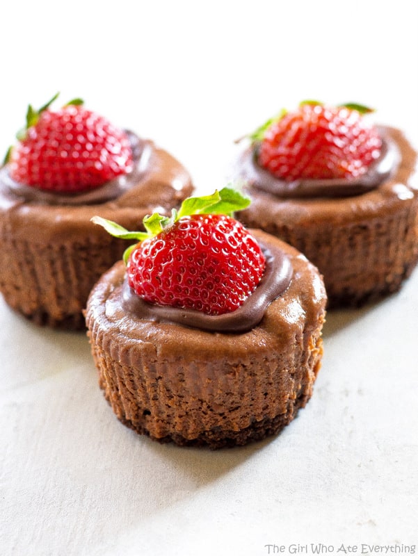 Mini Chocolate Cheesecakes