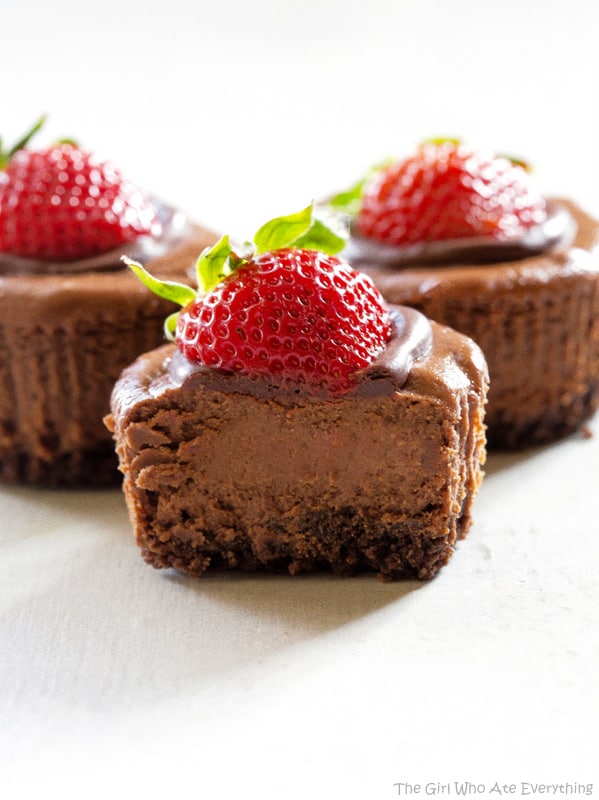 Mini Chocolate Cheesecakes