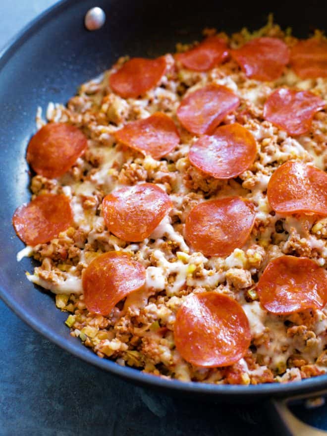 Keto Pizza Skillet