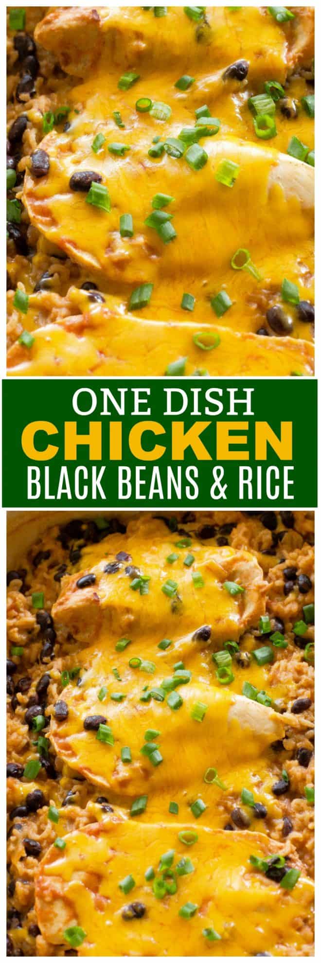 One Dish Chicken, Black Beans, and Rice