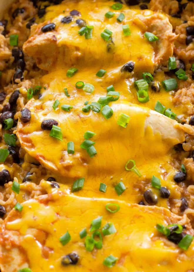 One Dish Chicken, Black Beans, and Rice