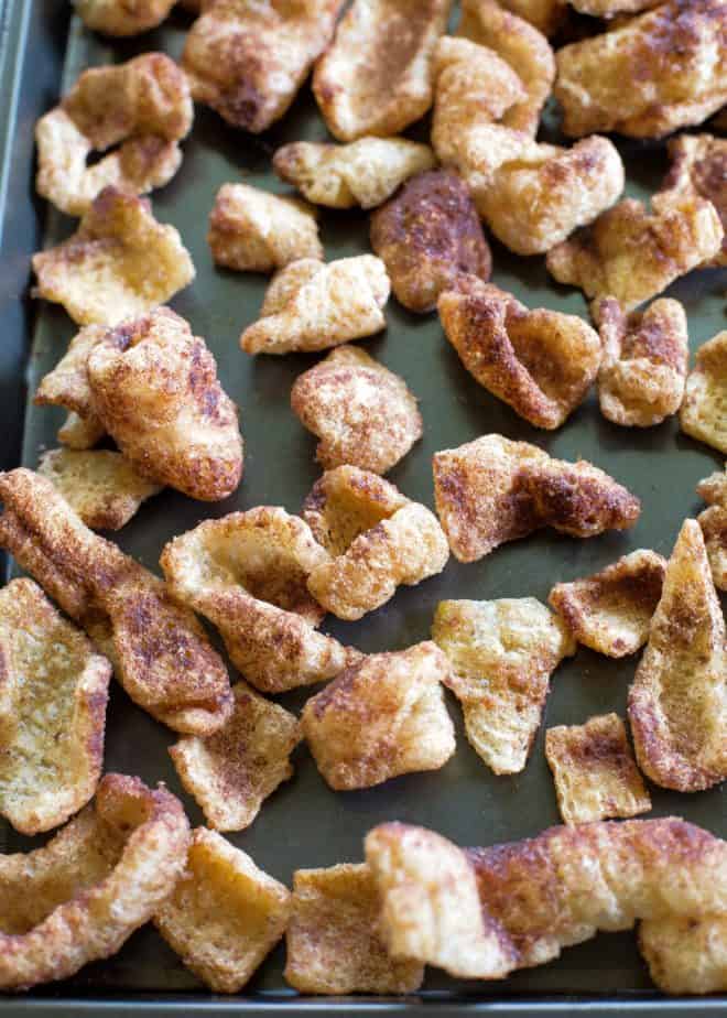 cinnamon keto pork rinds