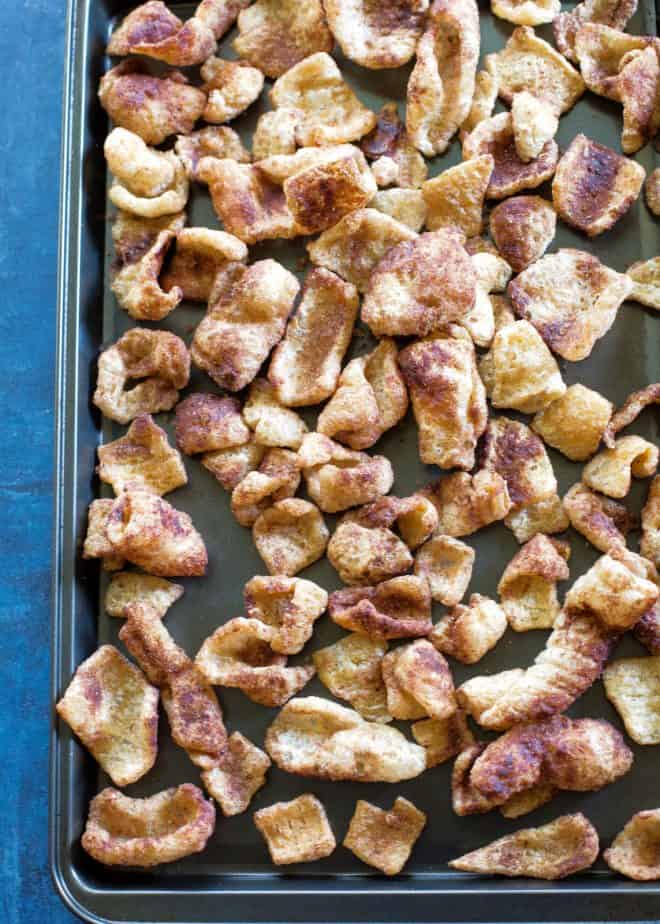 cinnamon keto pork rinds