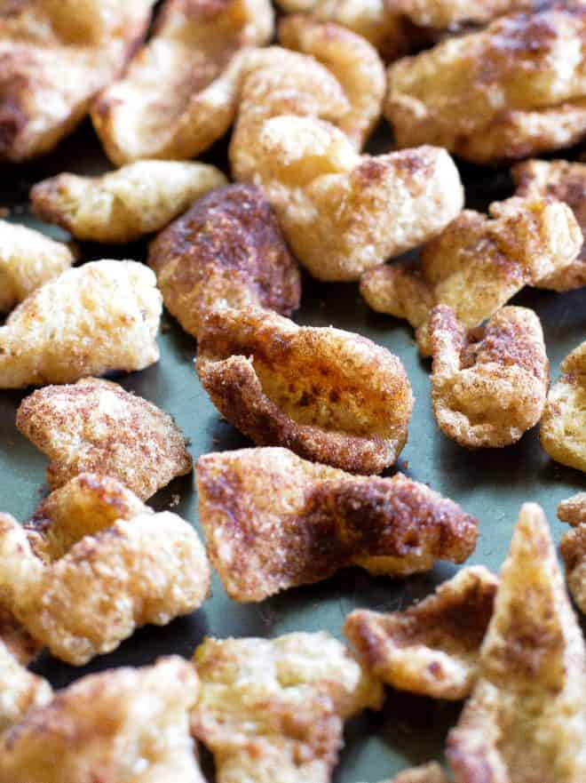 cinnamon keto pork rinds