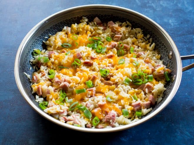One-Pan Ham and Rice Skillet