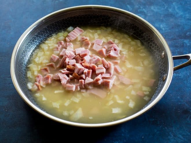 ham and chicken broth