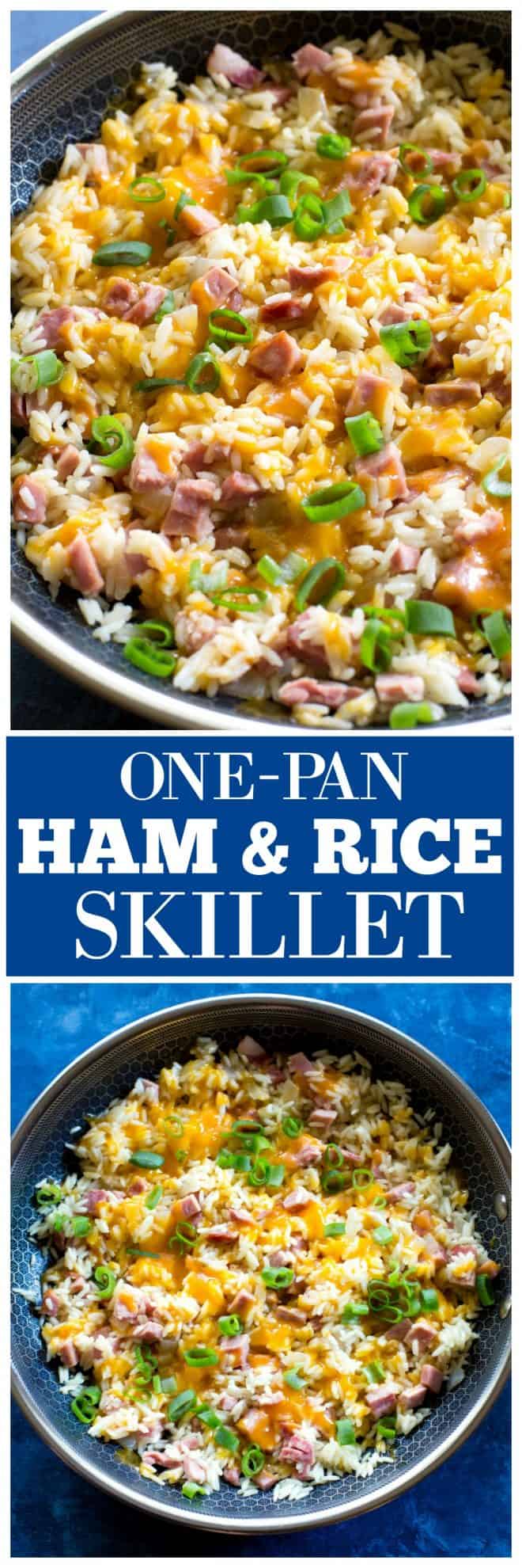one-pan ham and rice skillet