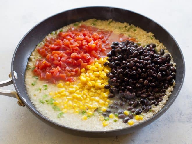 One-pan Spicy Mexican Rice Skillet