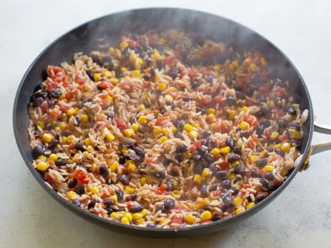 One-pan Spicy Mexican Rice Skillet