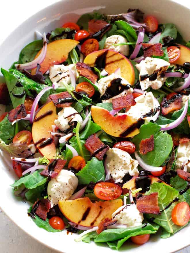 Peach Burrata Salad