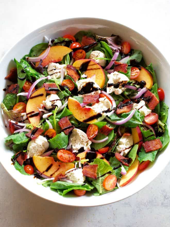 Peach Burrata Salad