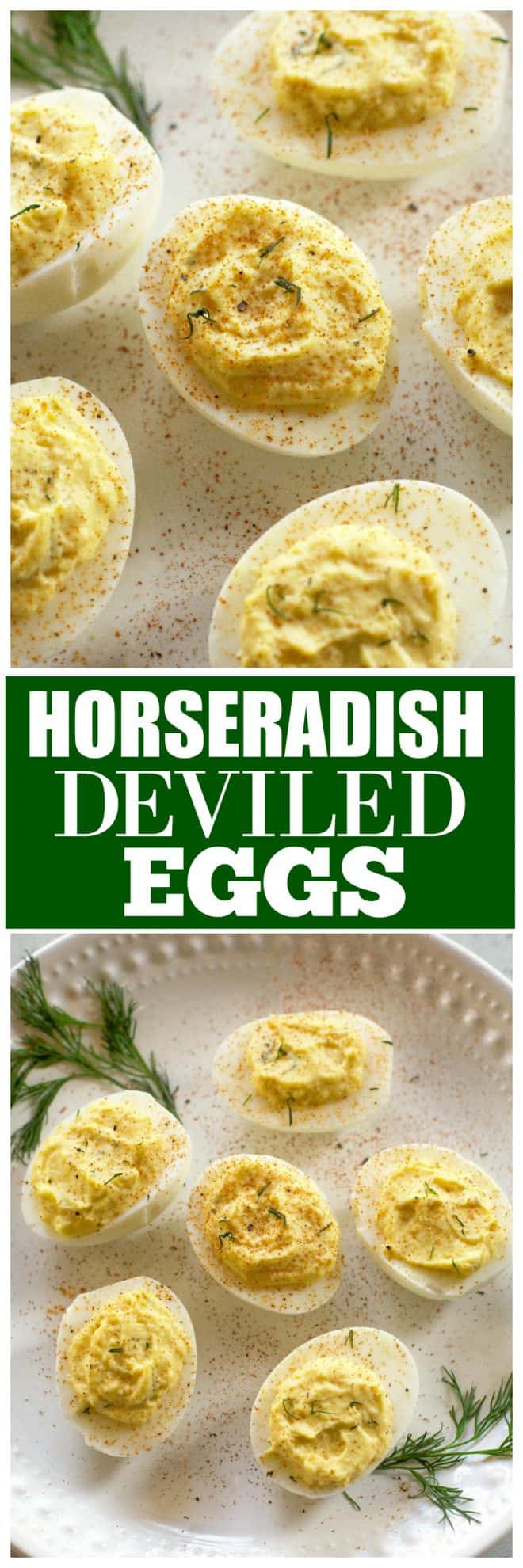 Horseradish Deviled Eggs