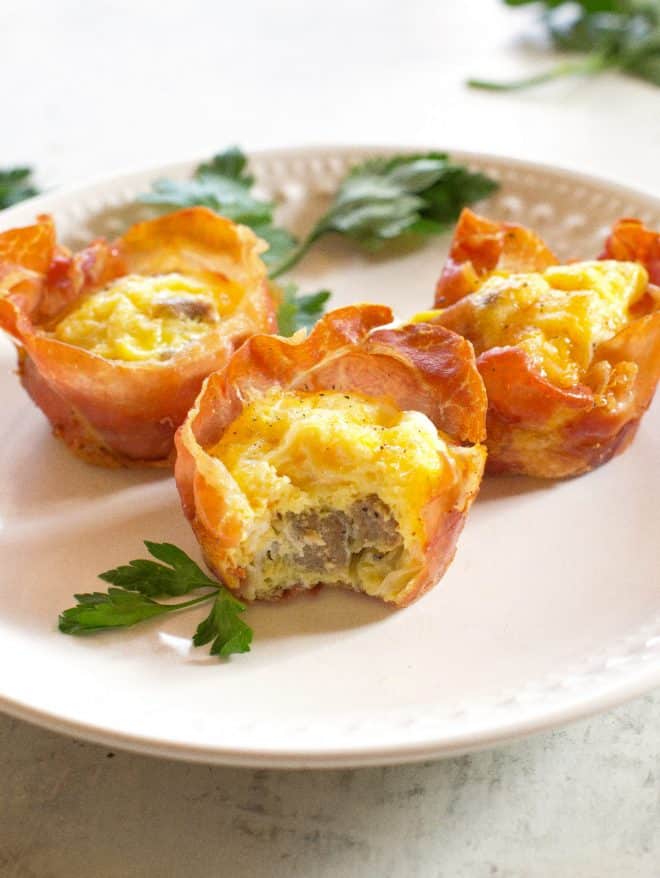 Prosciutto Sausage and Egg Cups 