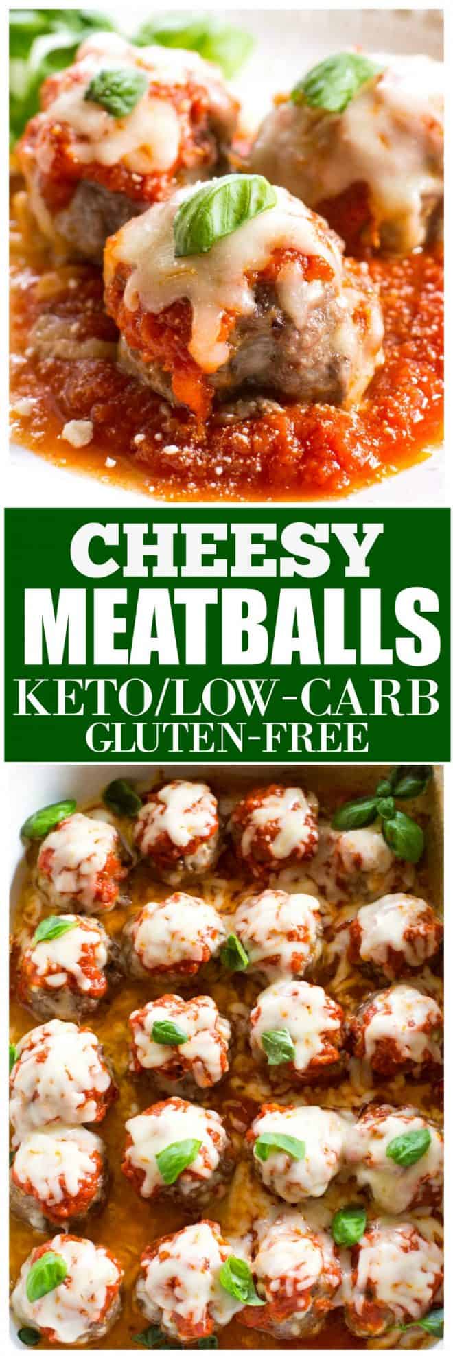 (Keto) Meatballs in a white pan
