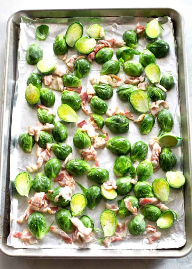Roasted Brussels Sprouts with Bacon
